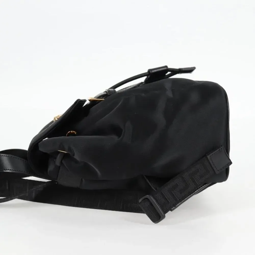 Versace Nylon Backpack Black